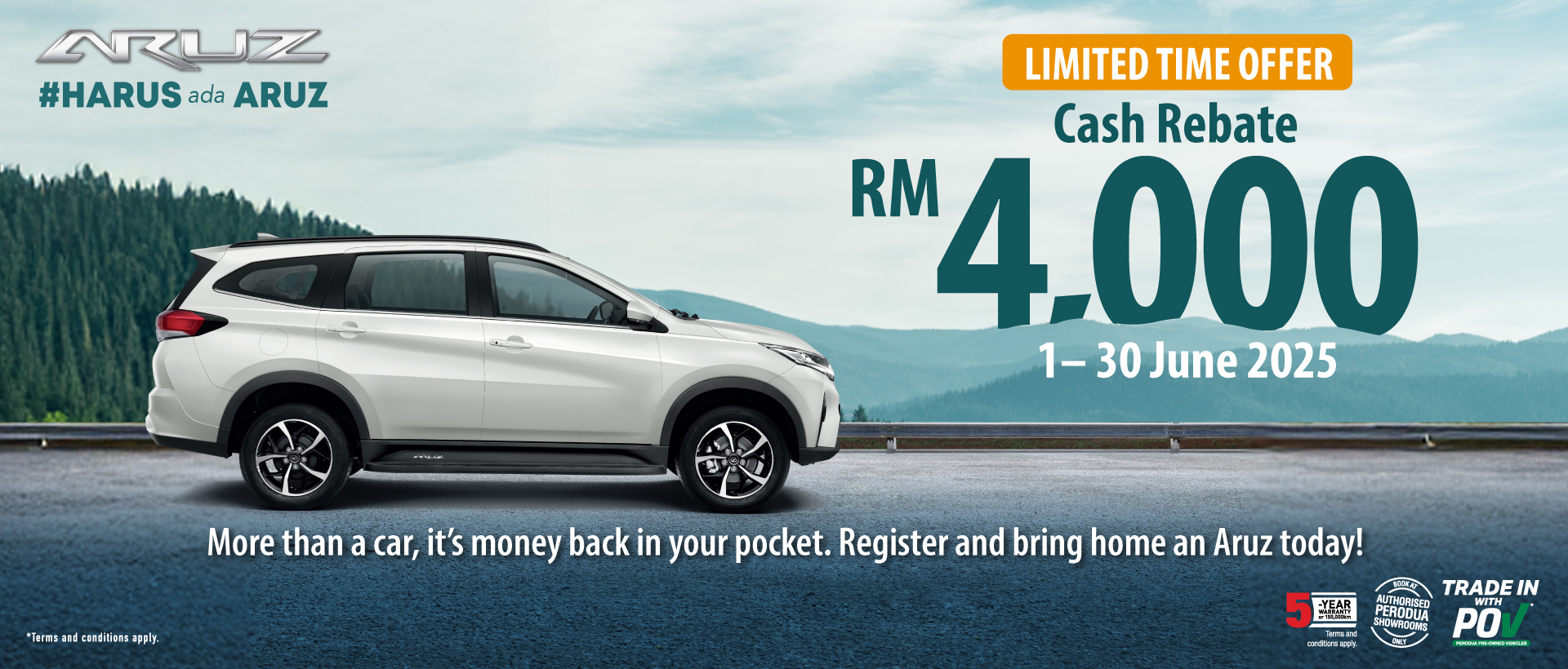 June Sale campaign Aruz 2025 | Perodua