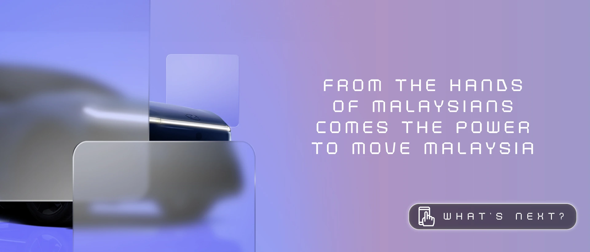 Perodua car in a minimalist studio hero pose for clarity and focus.