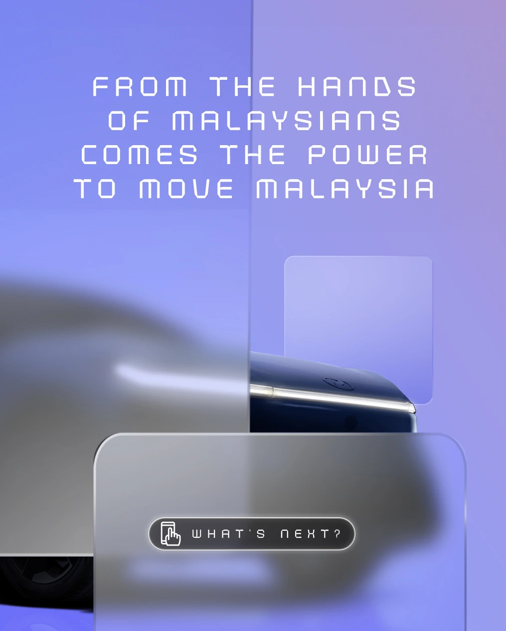 Perodua car in a minimalist studio hero pose for clarity and focus.