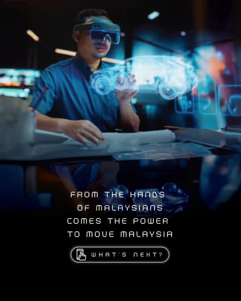 Perodua car in a minimalist studio hero pose for clarity and focus.